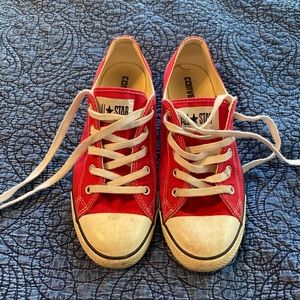 Converse Red Dainty Chuck Taylor All Star Low Top